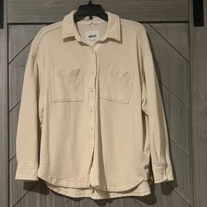 Aerie Men's Cream Shirt Jacket
